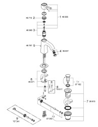 Grohe Grandera Tek Kumandalı Lavabo Bataryası M-Boyut - 24369000 - 2