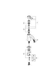 Grohe Grandera Tek Kumandalı Lavabo Bataryası M-Boyut - 24370000 - 2