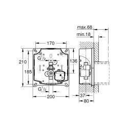 Grohe Grohe Rapido U - 37338000 - 2