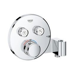 Grohe Grohtherm Smartcontrol Çift Valfli Akış Kontrollü, Ankastre Termostatik
Duş Bataryası, Entegre Duş Kolu İle - 29120000 - 1