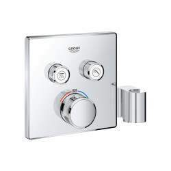 Grohe Grohtherm Smartcontrol Çift Valfli Akış Kontrollü, Ankastre Termostatik Duş Bataryası, Entegre Duş Kolu İle - 29125000 - 1