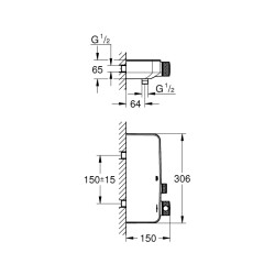 Grohe Grohtherm Smartcontrol Termostatik Duş Bataryası - 34719000 - 2