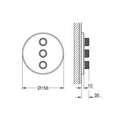 Grohe Grohtherm Smartcontrol Üç Valfli Akış Kontrollü Kumanda - 29122Dc0 - 2