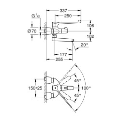 Grohe Grohtherm Special Termostatik Lavabo Bataryası 1/2' - 34020001 - 2