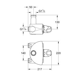 Grohe Grohtherm Xl Termostatik Batarya 1' - 35085000 - 2