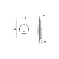 Grohe Nova Cosmopolitan Kumanda Paneli - 38804P00 - 2