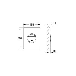 Grohe Nova Cosmopolitan Light Kumanda Paneli - 38809000 - 2