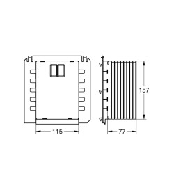 Grohe Panel Revizyonu İçin Kapak Şablonu - 40911000 - 2