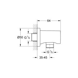 Grohe Rainshower Askılı Duş Çıkış Dirseği - 27057LS0 - 2