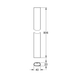 Grohe Rainshower Smartcontrol Tadilat/Yenileme İçin Duş Sistemi Borusu - 48349000 - 1