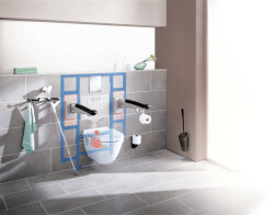 Grohe Rapid Sl Engelli Wc, Gömme Rezervuar, 1.13 M Montaj Yüksekliği, Duvar Desteği İçin Montaj Ekipmanları İle - 39140000 - 3