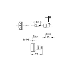 Grohe Rapido T Uzatma-Seti 27,5 Mm - 47780000 - 2