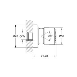 Grohe Relexa 50 Yan Duş - 28198000 - 2