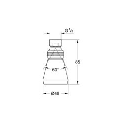 Grohe Relexa Plus 50 Tepe Duşu 1 Akışlı - 28094000 - 2