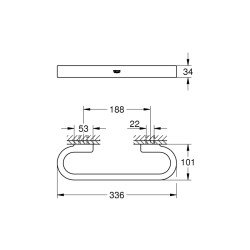 Grohe Selection Banyo Tutamağı - 41064000 - 2