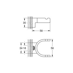 Grohe Selection Çift Havlu Askısı - 41049A00 - 2