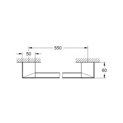 Grohe Selection Cube Tutamak/Havluluk - 40807000 - 2