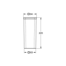 Grohe Selection Cube Yedek Cam - 40867000 - 2