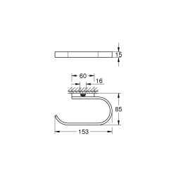 Grohe Selection Tuvalet Kağıtlığı - 41068A00 - 2