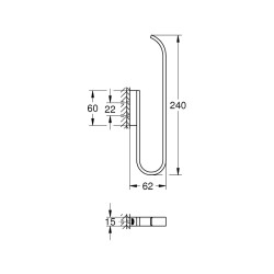 Grohe Selection Yedek Tuvalet Kağıdı Tutacağı (Çift Rulo İçin) - 41067Al0 - 2