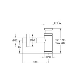 Grohe Sifon 1 1/4' - 28912Be0 - 2