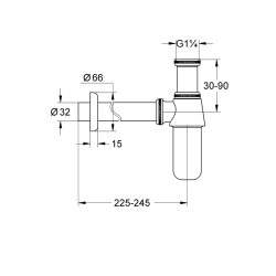 Grohe Sifon 1 1/4' - 28920000 - 2