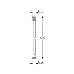 Grohe Silverflex Twistfree Duş Hortumu 1250 - 28362Da0 - 2