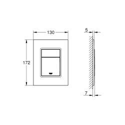 Grohe Skate Cosmopolitan S Kumanda Paneli - 37535Dc0 - 2