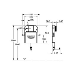 Grohe Solo İnce Gömme Rezervuar 88.9Mm - 39682000 - 2