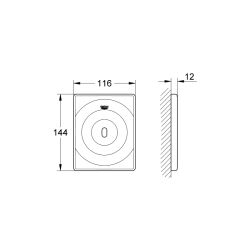 Grohe Tectron Surf Fotoselli Pisuar Kumanda Paneli - 37336001 - 2