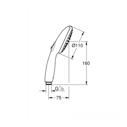 Grohe Tempesta 110 El Duşu 2 Akışlı (261612433) - 6