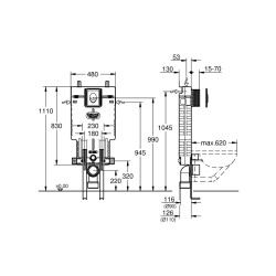 Grohe Uniset Wc İçin 3Ü Bir Arada Seti - 39452000 - 2