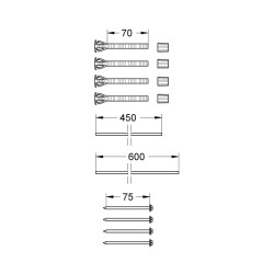 Grohe Uzatma Seti 70 Mm - 38714000 - 2