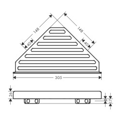 HansGrohe Addstoris Köşe Süngerlik - 41741700 - 2