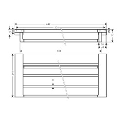 HansGrohe Addstoris Raflı Havluluk - 41751140 - 2