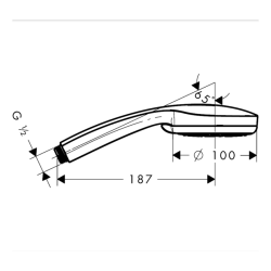 HansGrohe Croma 100 El Duşu Vario - 28535000 - 2