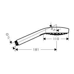 HansGrohe Croma E El Duşu 1 Jet - 26814340 - 2