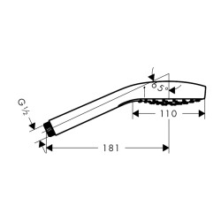 HansGrohe Croma S El Duşu 1 Jet - 26804400 - 2