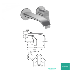 Hansgrohe Duvardan Ankastre Lavabo Bataryası - 3 - 2