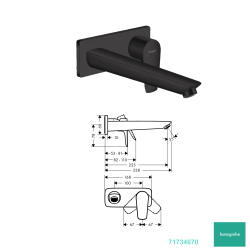 Hansgrohe Duvardan Ankastre Lavabo Bataryası - 6 - 2