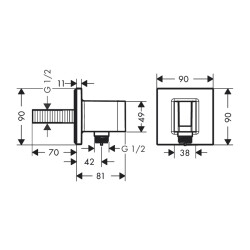 HansGrohe Fixfit E - 26889140 - 2