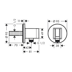 HansGrohe Fixfit S - 26888140 - 2