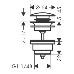 HansGrohe Gider Seti Bas - Aç, Lavabo Ve Bide Bataryaları İçin - 50100340 - 2