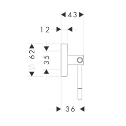 HansGrohe Logis Tuvalet Kağıtlığı Kapaksız - 40526820 - 2