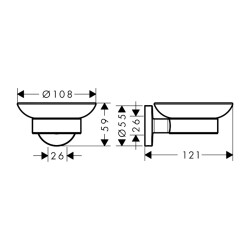 HansGrohe Logis Universal Sabunluk - 41715000 - 2