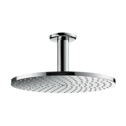 HansGrohe Raindance S Tepe Duşu 240 1 Jet, Powderrain, Tavan Bağlantısı İle - 27620000 - 1