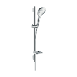 HansGrohe Raindance Select E Duş Seti 120 3 Jet, Ecosmart, 9Lt/Dk, 65 Cm Duş Barı Ve Sabunluk İle - 26622000 - 1