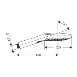 HansGrohe Raindance Select E El Duşu 120 3 Jet - 26520000 - 2