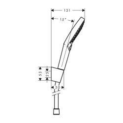 HansGrohe Raindance Select S Duş Askı Seti 120 3 Jet, 160 Cm Duş Hortumu İle - 26721000 - 2