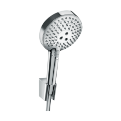 HansGrohe Raindance Select S Duş Askı Seti 120 3 Jet, Powderrain, 125 Cm Duş Hortumu İle - 27669000 - 1